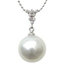 【10%OFF 7/12 9:59まで】ペンダントトップ ネックレスペンダント 南洋真珠 パール ホワイトゴールド ネックレス ダイヤモンド 人気 おすすめ カ...
