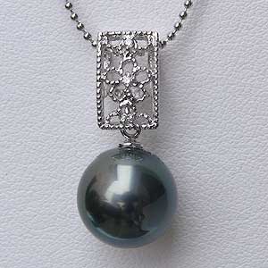 【ポイント10倍】ペンダントトップ プラチナ ネックレスペンダント 黒真珠パール pt900プラチナネックレス ダイヤモンド 人気 おすすめ カジュアル トレンド プレゼント ギフト ジュエリー ブラックフライデー
