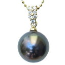 【10%OFF 7/12 9:59まで】真珠 ブラックパール ペンダントトップ 10mm タヒチ黒蝶真珠 パール 黒真珠 人気 おすすめ カジュアル トレンド ...