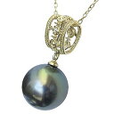 【10%OFF 7/12 9:59まで】パール ペンダントトップ ダイヤ ネックレスペンダント 黒真珠パール k18ゴールド ネックレス ダイヤモンド 人気 お...
