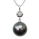 【10%OFF 7/12 9:59まで】ペンダントトップ ダイヤ ネックレスペンダント 黒真珠パール pt900 プラチナ ネックレス ダイヤモンド 人気 おす...
