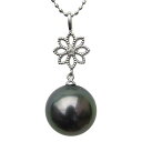 【10%OFF 7/12 9:59まで】パール ペンダントトップ 黒真珠パール ホワイトゴールドネックレス ダイヤモンド 人気 おすすめ カジュアル トレンド ...