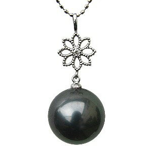 【10%OFF 12/3 20時より】真珠 ペンダントトップ パール ネックレス 黒真珠 ホワイトゴールド k18 ダイヤモンド 人気 おすすめ カジュアル ト...