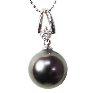 【10%OFF 12/3 20時より】ペンダントトップ ネックレスペンダント 黒真珠パール pt900プラチナネックレス ダイヤモンド 人気 おすすめ カジュア...
