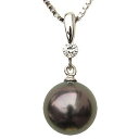 【10%OFF 7/12 9:59まで】ペンダントトップ ダイヤ ネックレスペンダント 黒真珠パール pt900プラチナネックレス ダイヤモンド 人気 おすすめ...