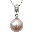 【10%OFF 7/12 9:59まで】ネックレス ペンダントトップ ダイヤ 淡水パール 湖水真珠 ダイヤモンド ホワイトゴールド ネックレス ペンダント 人気...