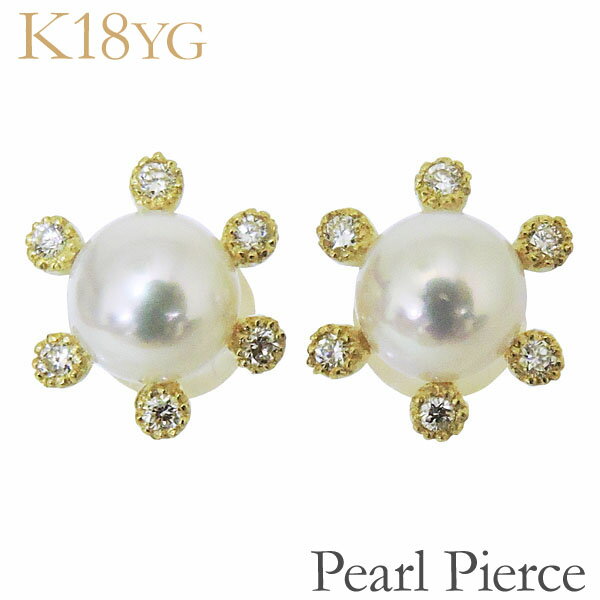 ��10%OFF 1/14 23:59�ޤǡۥѡ��� �ԥ��� 18�� 18k 18k ���ʻȤ� 12�Х����� �������ܿ��� 5.5-6mm ��������� k18����...