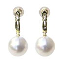 【10%OFF 6/28 午前10時より】パール ピアス 18金 18k 南洋白蝶真珠 10mm ダイヤモンド k18 イエローゴールド ペア ぶら下がり ゆれる 送料無料 普段使い カジュアル プレゼント ギフト 夏アクセサリー ボーナス(4)