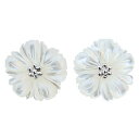 【10%OFF 12/3 20時より】真珠 ピアス 真珠ピアス パール ピアス パールピアス 普段使い シェル 花 白蝶貝 花モチーフ フラワーモチーフ デイジ...
