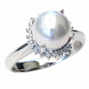 パールリング真珠指輪レディースあこ...