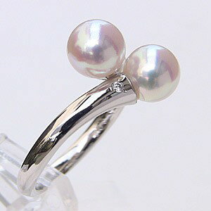 【10%OFF 6/28 午前10時より】パール リング k18 18k 18金 真珠 ベビー ダイ