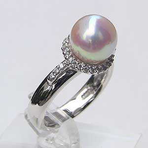 【ポイント10倍】パール リング プラチナ pt900 真珠 指輪 本真珠 あこや アコヤ レディース ラウンド形 冠婚葬祭 ブライダル 保証書付 ケース付 人...