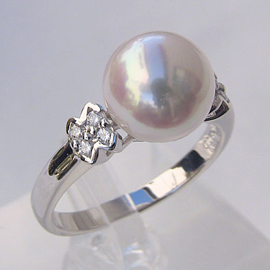【10%OFF 12/3 20時より】パール リング プラチナ pt900 真珠 指輪 本真珠 あこや アコヤ レディース ダイヤモンド 冠婚葬祭 ブライダル 保証書付 ケース付 人気 おすすめ プレゼント ギフト ジュエリー ブラックフライデー