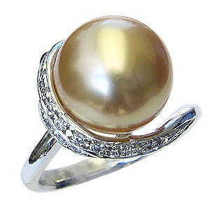 【ポイント10倍】指輪 パールリング 真珠 真珠 パール リング 南洋白蝶真珠 12mm プラチナ 人気 おすすめ カジュアル トレンド フォーマル プレゼント...