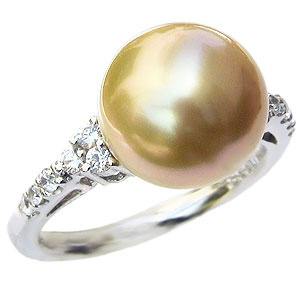 【ポイント10倍】パール リング プラチナ pt900 南洋白蝶真珠 10mm ダイヤモンド 真珠指輪 レディース 送料無料 カジュアル フォーマル プレゼント...