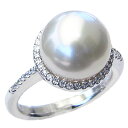 【只今10%OFF中!】パール リング 真珠 指輪 プラチナ pt900 南洋白蝶真珠 11mm ダイヤモンド 0.22ct フォーマル カジュアル 普段使い ...