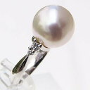【10%OFF 7/12 9:59まで】パール 指輪 パールリング 真珠リング 真珠 リング 南洋白蝶真珠 ダイヤモンド pt900 プラチナ リング 人気 お...