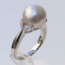 【ポイント10倍】パール リング 真珠 南洋白蝶真珠 10mm ダイヤモンド パール指輪 10.5mm プラチナ pt900 レディース 送料無料 人気 おすす...