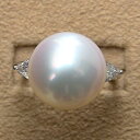 【ポイント10倍】パールリング 真珠 指輪 南洋白蝶真珠 13mm プラチナ pt900 送料無料 レディース 普段使い カジュアル フォーマル プレゼント ギ...