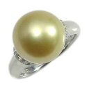 【ポイント10倍】指輪 パールリング 真珠 真珠 パール リング 南洋白蝶真珠 ダイヤモンド pt900 プラチナ 人気 おすすめ カジュアル トレンド フォー...