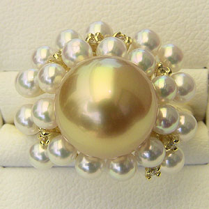 パール指輪パールリング真珠リング真...