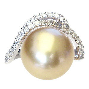 【10%OFF 1/14 23:59まで】指輪 パールリング 真珠 パール リング 真珠 南洋白蝶真珠 12mm 18金 k18 ホワイトゴールド ダイヤモンド 普段使い 人気 おすすめ カジュアル フォーマル 福袋 2025 初売り プレゼント ギフト 自分買い