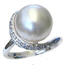 【ポイント10倍】指輪 パールリング 真珠 真珠 パール リング 南洋白蝶真珠 12mm プラチナ リング 人気 おすすめ カジュアル トレンド フォーマル プ...