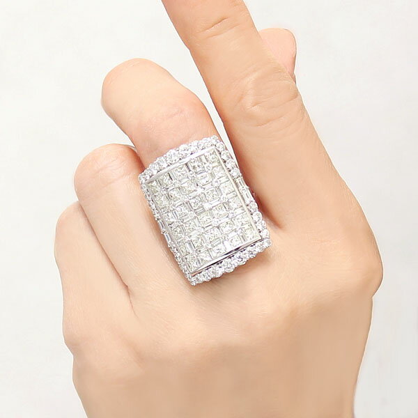 【ただいまポイント20倍中】リング ダイヤモンド リング ダイヤモンドリング ダイヤモンド 指輪 ダイヤ 計約7.00ct プラチナ レクタングル ラグジュアリ 男女兼用 ユニセックス 保証書付 送料無料 人気 おすすめ プレゼント ギフト ジュエリー ハロウィン shinjunomori-10331256 パールジュエリー専門店 真珠の杜 サンプル画像2
