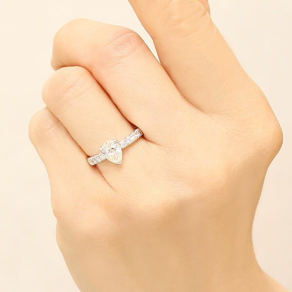 【ポイント20倍 10/13 9:59まで】ダイヤモンドリング リング 1点限定 特価 ペアシェイプ ダイヤモンド 1.00ct〜 脇ダイヤ 0.25ct プラチナ ティアドロップ型 ラグジュアリ 指輪 レディース 保証書付 おすすめ プレゼント ギフト ジュエリー ハロウィン shinjunomori-10331142 パールジュエリー専門店 真珠の杜 サンプル画像2