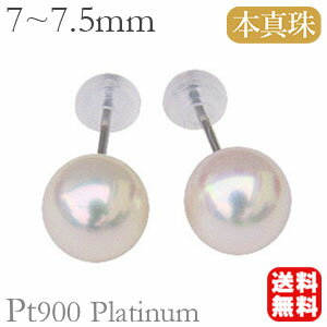 パール ピアス 普段使い 真珠ピアス スタッドピアス 冠婚葬祭 プラチナ あこや アコヤ 本真珠 7‐7.5mm 送料無料 即日発送 即納品 人気 おすすめ カジュアル フォーマル サマージュエリー プレゼント ギフト 自分買いのサムネイル