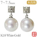 【10%OFF 9/11 1:59まで】パール ピアス 18金 18k 18k 普段使い 真珠 あこや本真珠 ダイヤモンド 真珠 k18 k18 ホワイトゴールド ペア シリコンダブルキャッチ付 品質保証書付き ラッピング無料 誕生日 人気 プレゼント ギフト ジュエリー 敬老の日