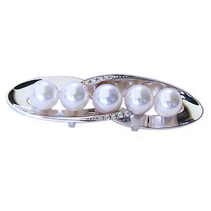 【ポイント10倍】真珠パール あこや本真珠 帯留め ダイヤモンド ホワイトゴールド 送料無料 人気 おすすめ カジュアル トレンド プレゼント ギフト ジュエリ...