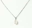 【ブラックフライデー限定SALE対象】真珠専門店つやたまうるる 厳選池蝶本真珠 一粒しずくパールペンダントネックレス ホワイト 大粒9.5-10mm 本真珠ネッ...