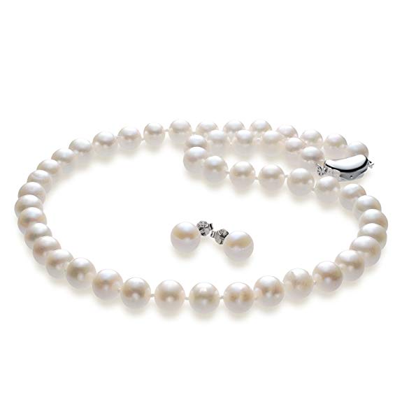 【ブラックフライデー限定SALE対象】真珠専門店つやたまうるる 本真珠 パールネックレス 大粒8.5-9mm 42cm オールノット仕様 本真珠ネックレス&ピア...