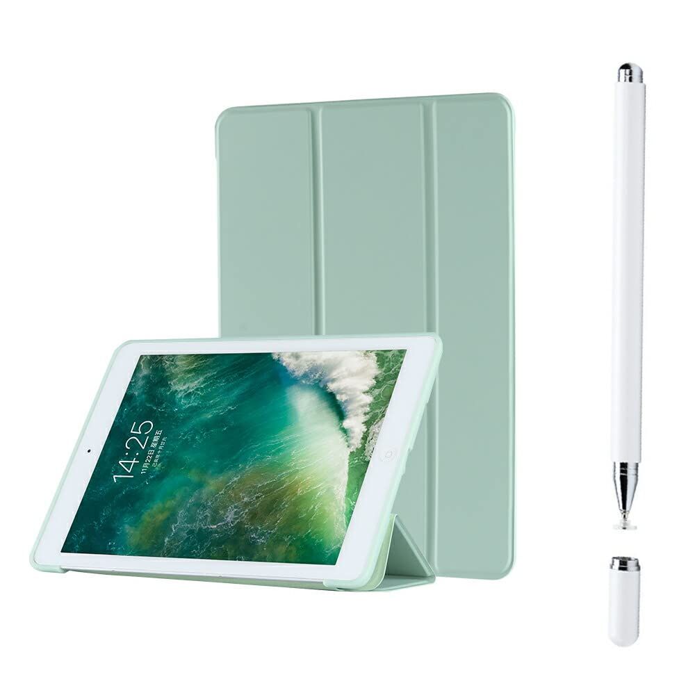 YOYOSTAR iPad Pro11ケース 全モデル対応 および iPad Air 5/4 (10.9インチ2022/2020) マグネットス吸着式 Pencil2対応 三つ折スタンド (グリーン)