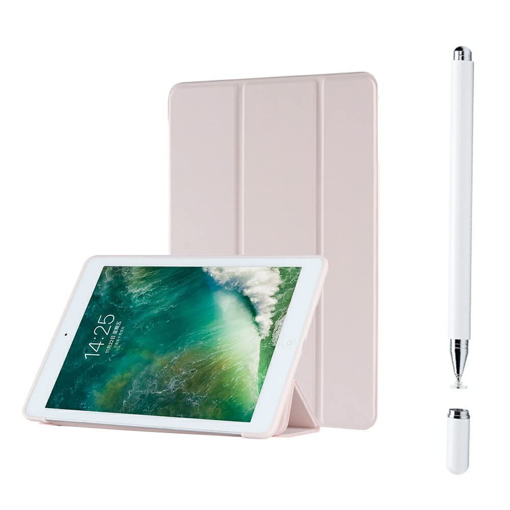 YOYOSTAR iPad Pro11ケース 全モデル対応 および iPad Air 5/4 (10.9インチ2022/2020) マグネットス吸着式 Pencil2対応 三つ折スタンド (ピンク)