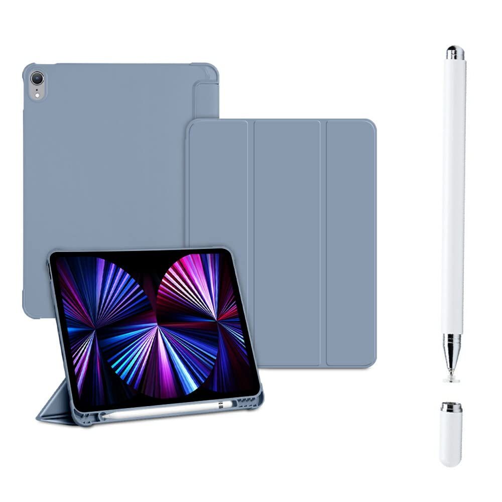 YOYOSTAR iPad Air 3 (10.5インチ 2019, 第3世代)とiPad Pro 10.5 用Pencilホルダー付き ペンシル ソフトTPUバック スリム保護カバー ..