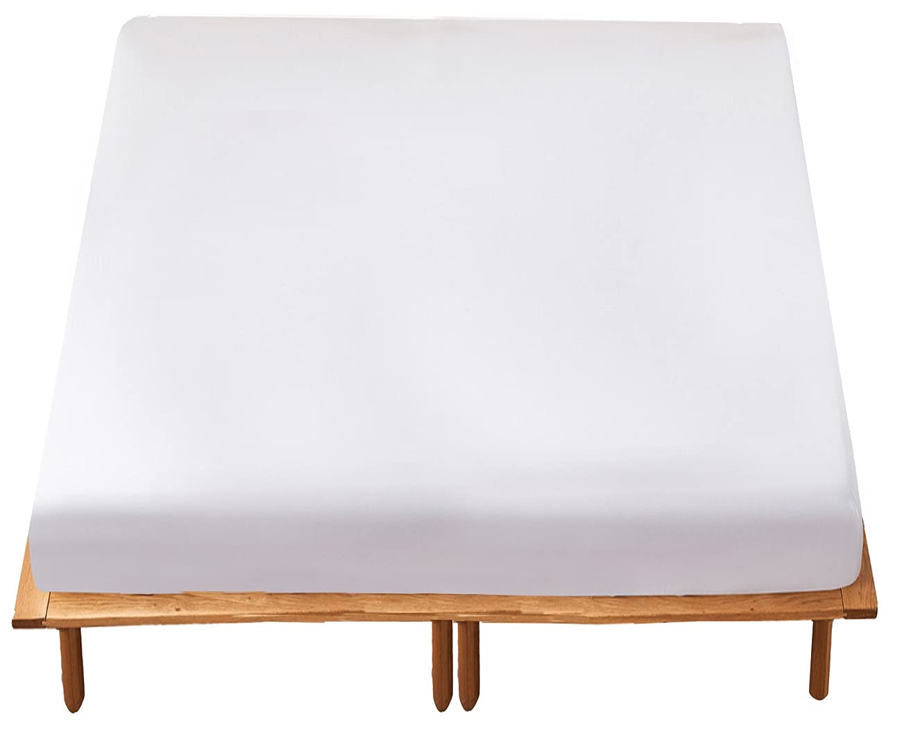 YOYOSTARボックスシーツ セミファミリー 220x200x35cm マットレスカバー 綿100％ 全周ゴム付き ベッド..