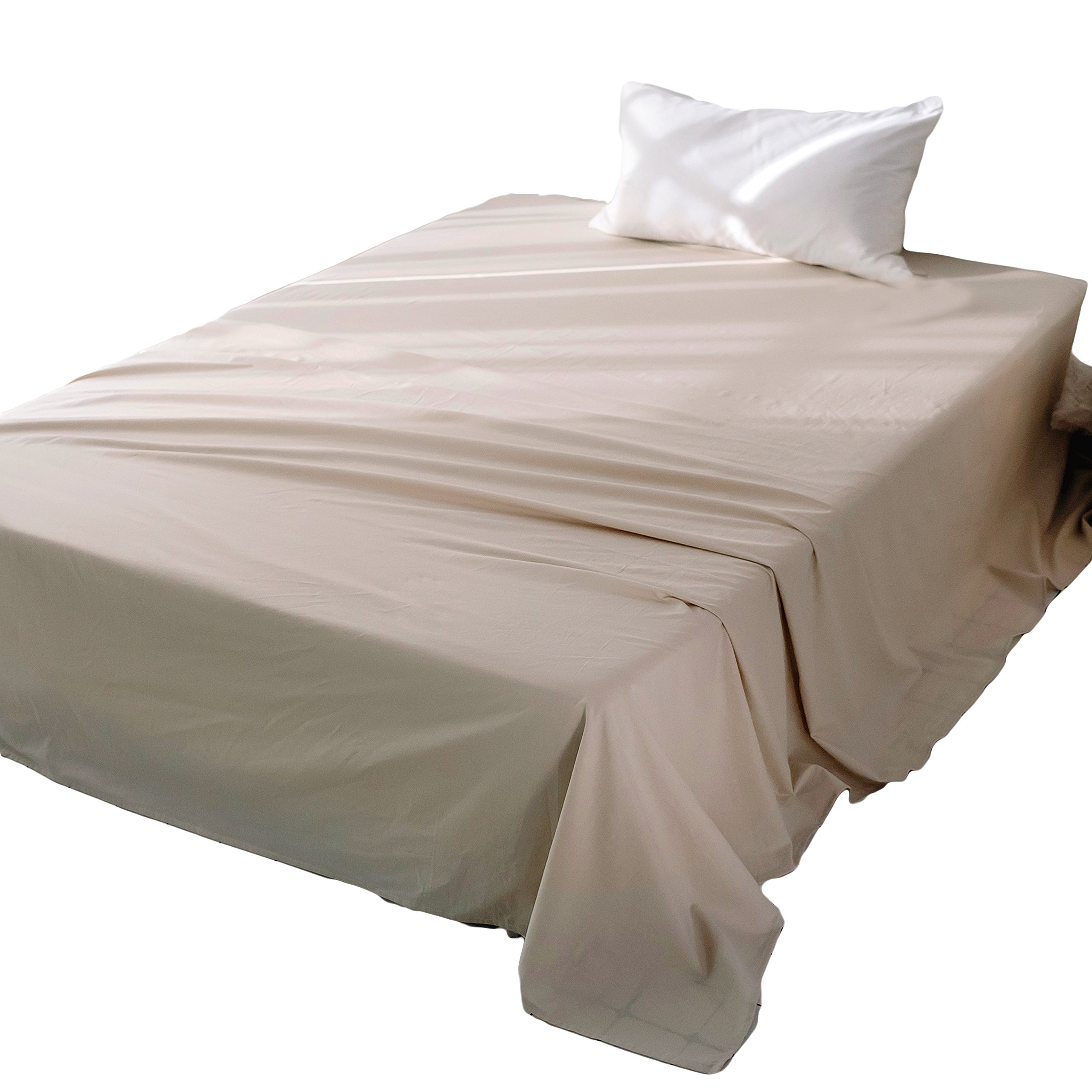 YOYOSTAR フラットシーツ ダブル オーガニックコットン洗いざらしの綿100% 敷布団用 抗菌 防臭加工 敷..