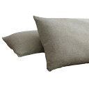 YOYOSTAR 枕カバー2枚組 オーガニックコットン洗いざらしの綿100% 50x70cm ピロケース 防ダニ 抗菌 防臭 グレー