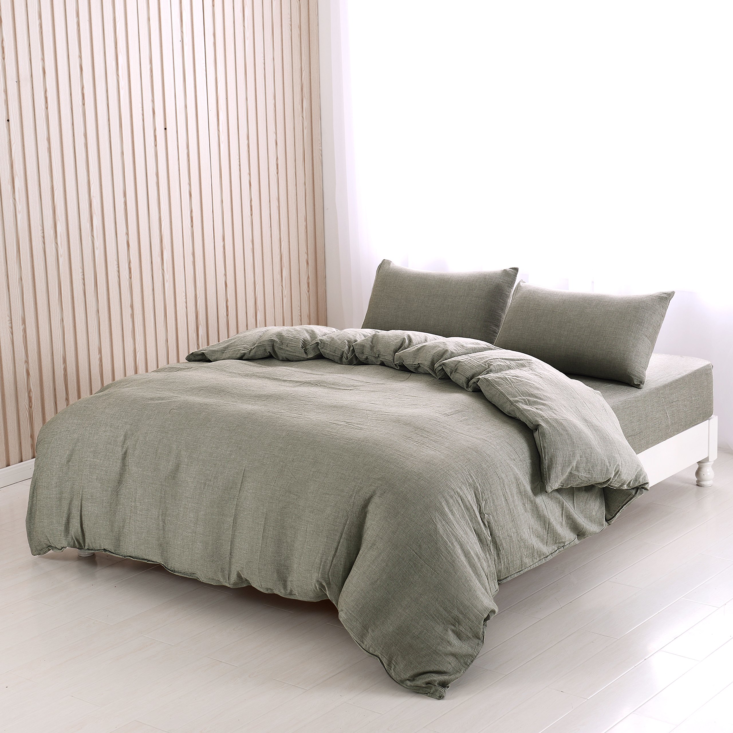 YOYOSTAR 布団カバー 4点セットクイーン オーガニックコットン 洋式・和式兼用 寝具カバーセット 洗い..