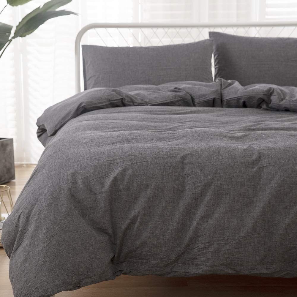 YOYOSTAR 布団カバー 3点セット セミダブル オーガニックコットン 洋式・和式兼用 寝具カバーセット 洗..