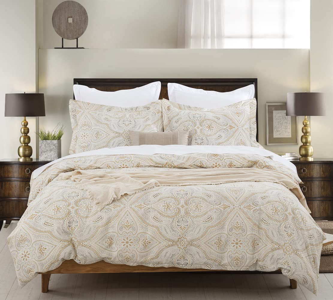 YOYOSTAR 掛ふとんカバー セミダブル 170x210cm 綿100% リバーシブル 掛けカバー エレガント おしゃれ ..