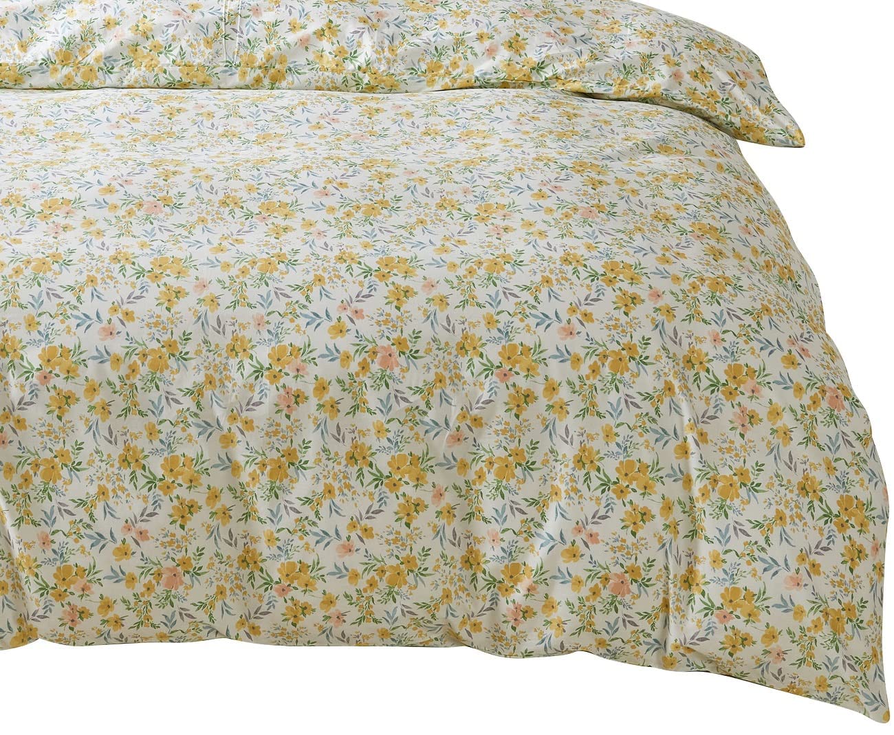 YOYOSTAR掛けふとんカバー ワイドクイーン 220x210cm 綿100% リバーシブル 掛けカバー エレガント 小花..