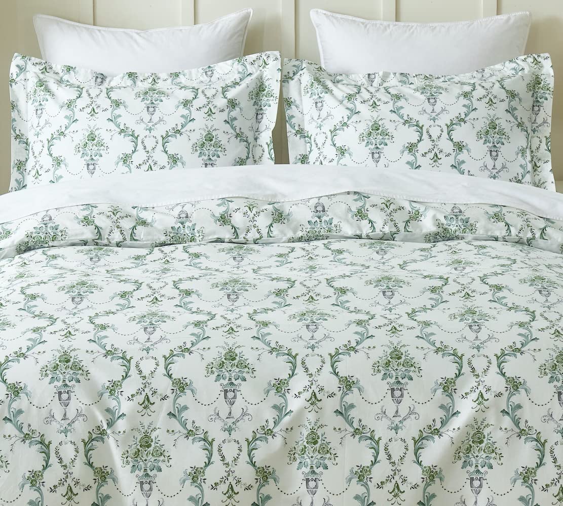 YOYOSTAR掛ふとんカバー クイーンロング 210x220cm 綿100% リバーシブル 掛けカバー エレガント おしゃ..