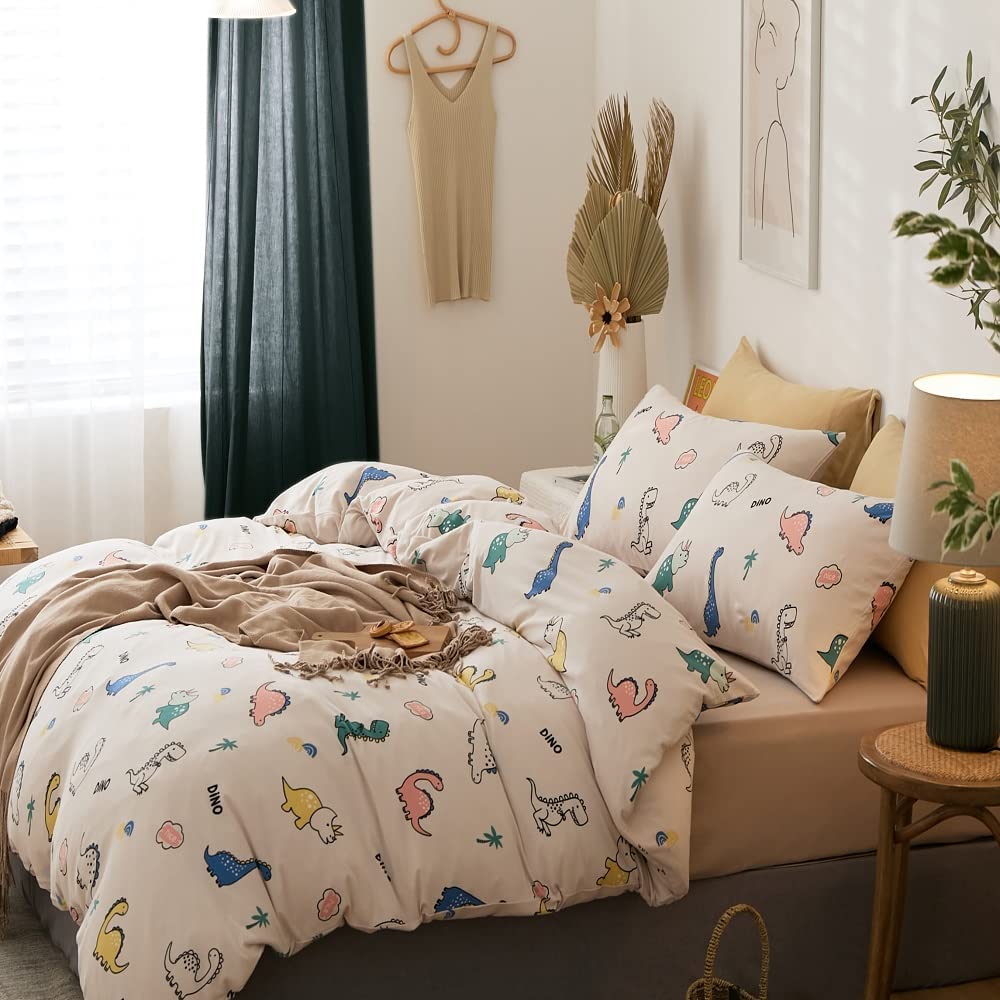 YOYOSTAR 掛ふとんカバー ダブルロング 190x220cm 綿100% 天竺ニット Tシャツ生地 やわらかな肌ざわり ..