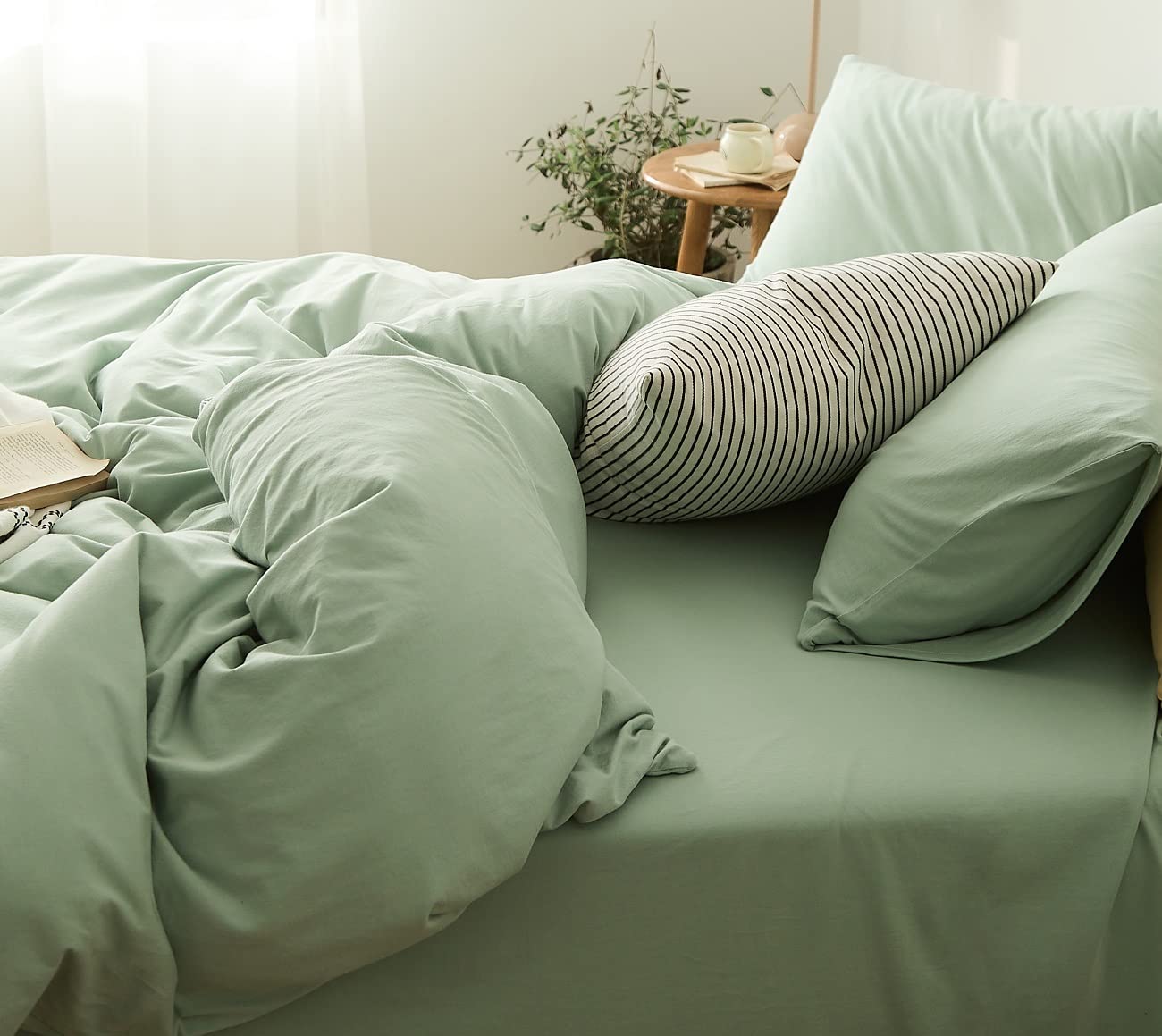 YOYOSTAR 掛ふとんカバー セミダブル超ロング 180x230cm 綿100% 天竺ニット Tシャツ生地 やわらかな肌..