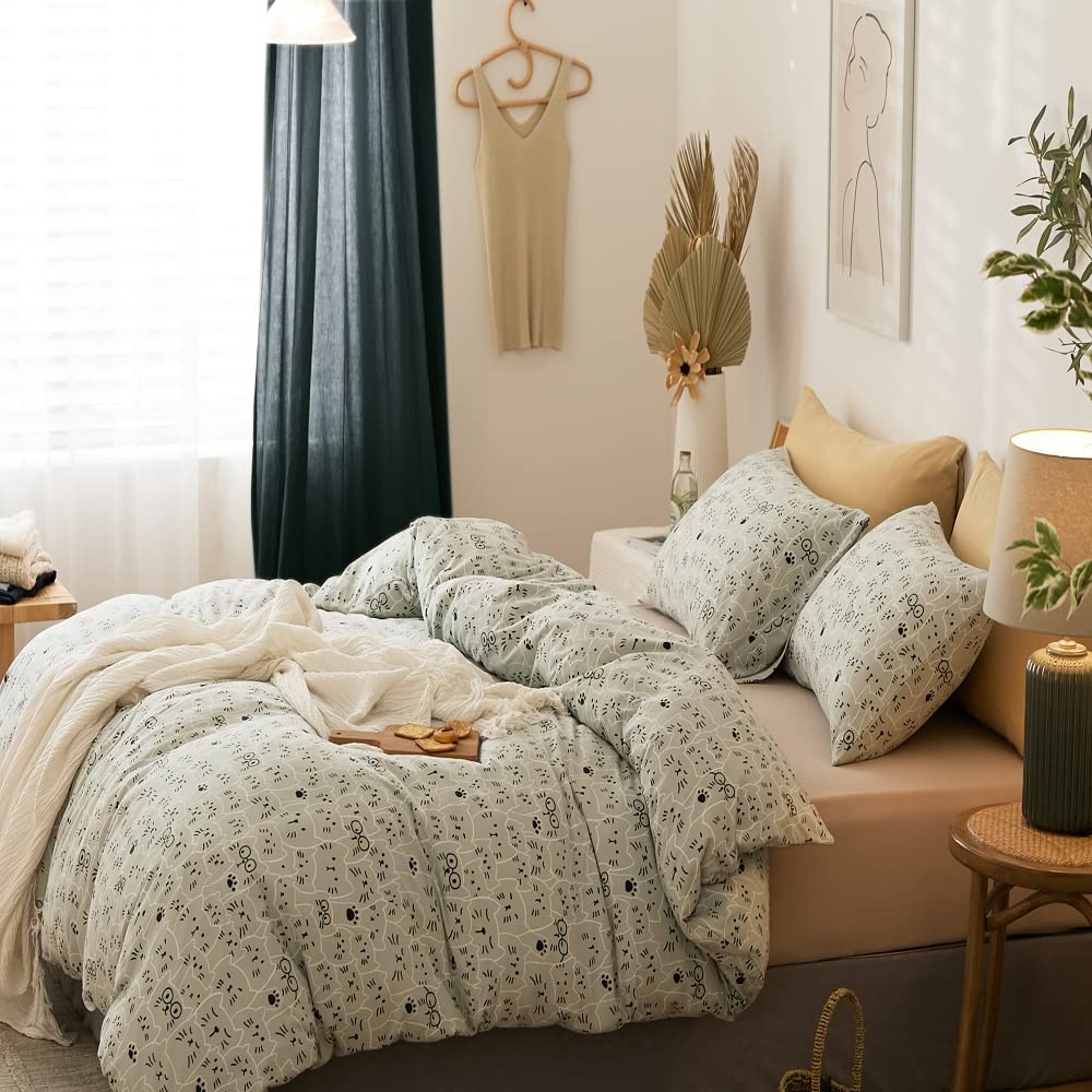 YOYOSTAR 掛ふとんカバー クイーン 210x210cm 綿100% 天竺ニット Tシャツ生地 やわらかな肌ざわり リバ..