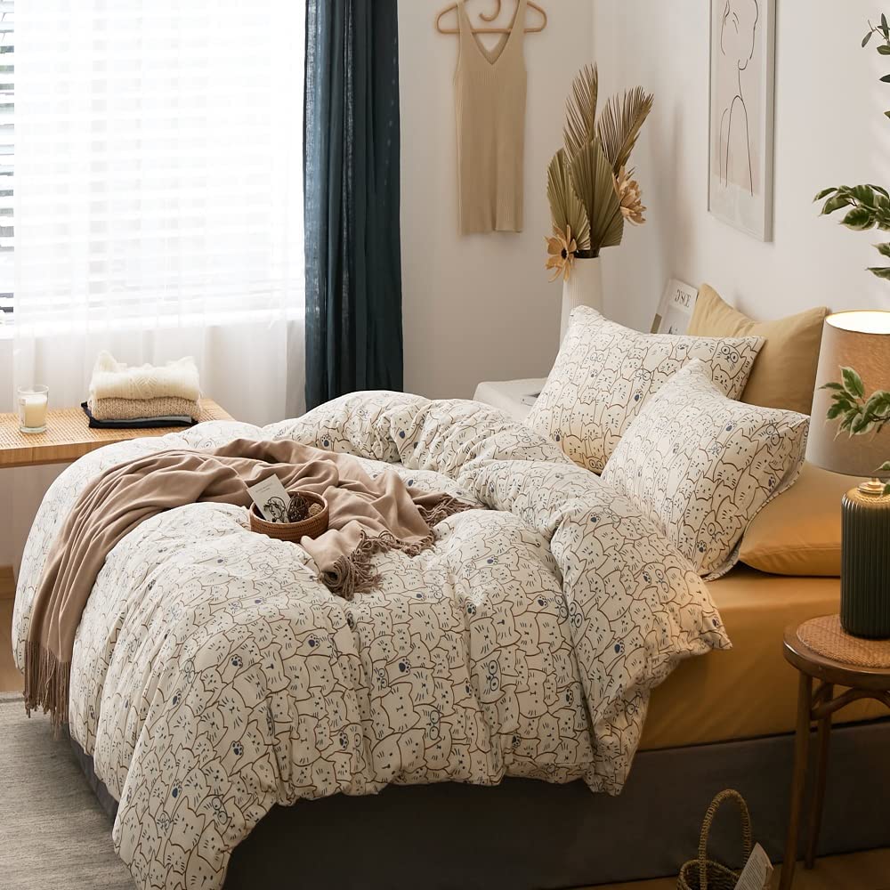 YOYOSTAR 掛ふとんカバー ワイドクイーン超ロング 220x230cm 綿100% 天竺ニット Tシャツ生地 やわらか..