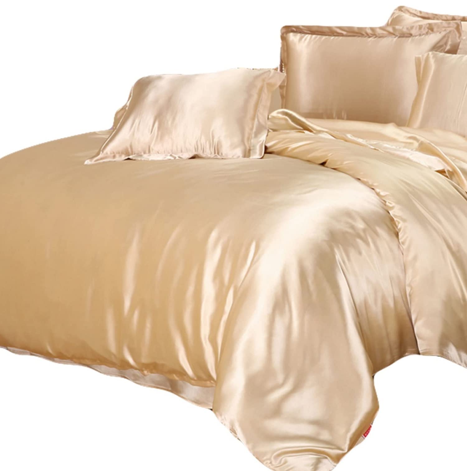 YOYOSTAR 掛ふとんカバー ワイドキング超ロング 270x230cm 無地 シルクと大豆タンパク繊維 掛け布団カ..